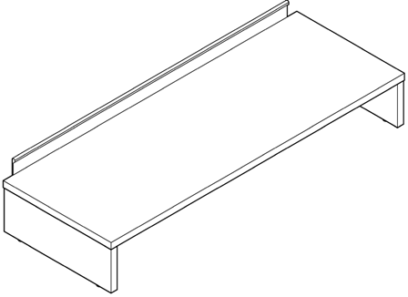 Kontor borde hylder 