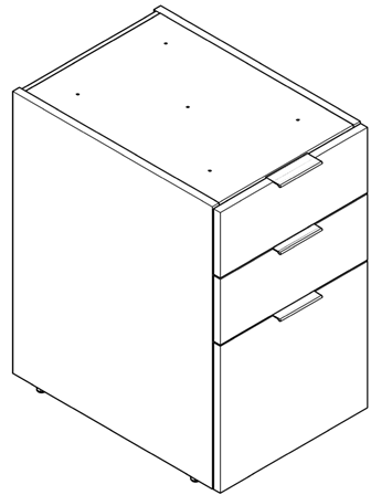 Kontor borde skuffe 