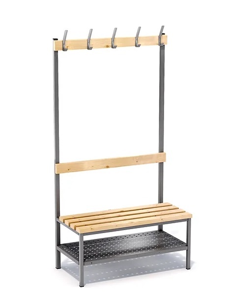 Wardrobe benches with hangers 