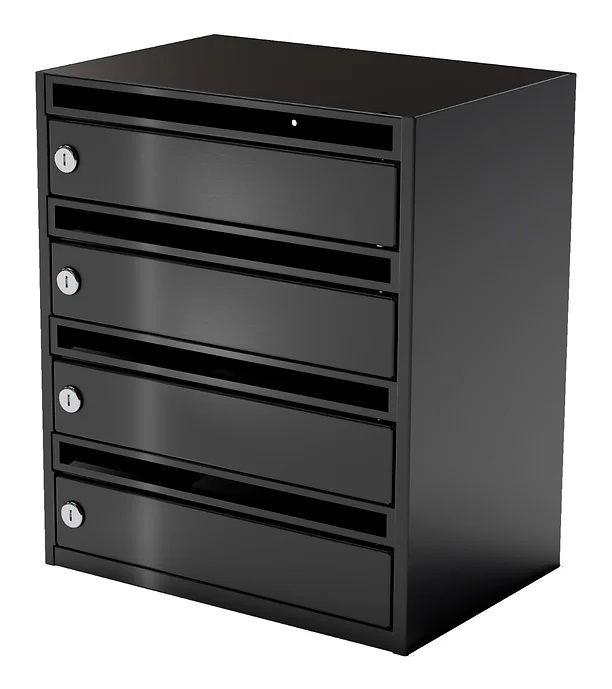 Sectional mailboxes for apartments 