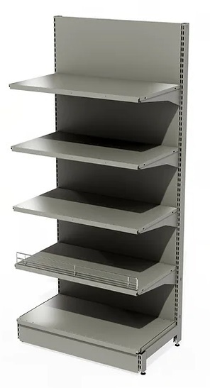 metal display shelving units
