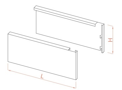 shelving side panel