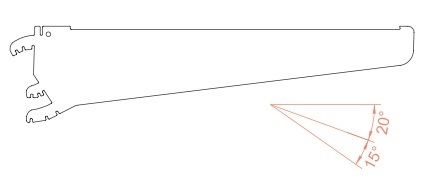 adjustable wire shelf bracket