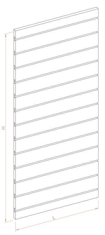 slatwall shelving panel
