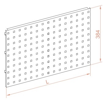 perforated shelving back panel