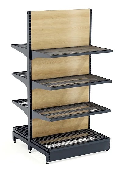 laminated back panel shelving