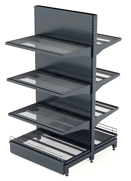 perforated panel shelving system