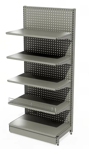 single sided retail shelving